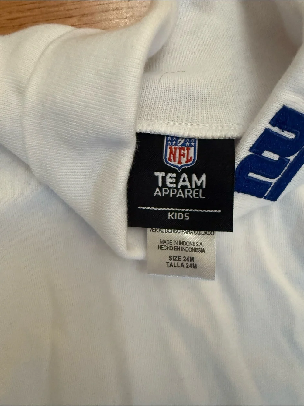 NFL New York Giants Toddler Cheerleader Outfit 2-Piece Set Size 24M NWT